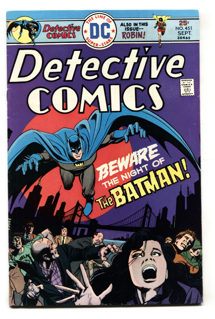 DETECTIVE COMICS #450 1975 BATMAN comic book- VF-: (1975) Comic | DTA  Collectibles