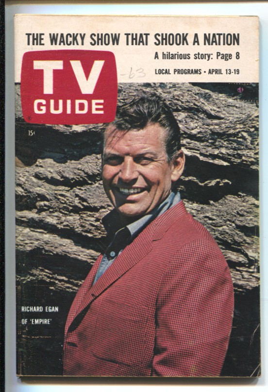 TV Guide 4/13/1963EmpireRichard Eagan coverIllinoisNo labelnews