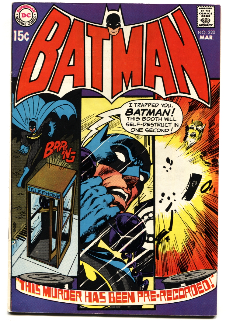 Batman #220 comic book-Neal Adams-DC 1970- VF: (1970) Comic | DTA  Collectibles