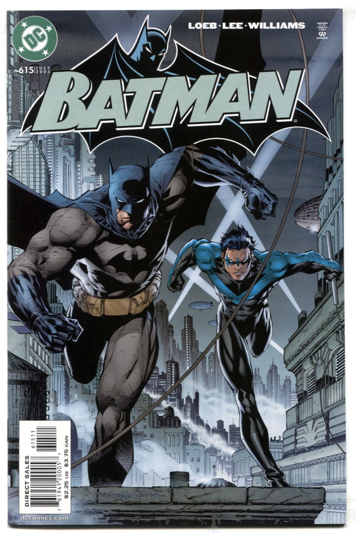 BATMAN 615 Cover Print by Artist Jim Lee w Double Sided Printing NIGHTWING