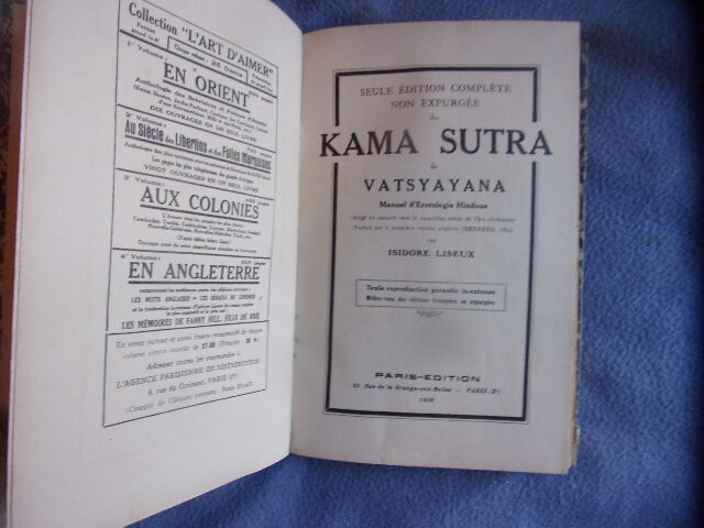 Le kama sutra by Vatsyayana: (1928) | arobase livres