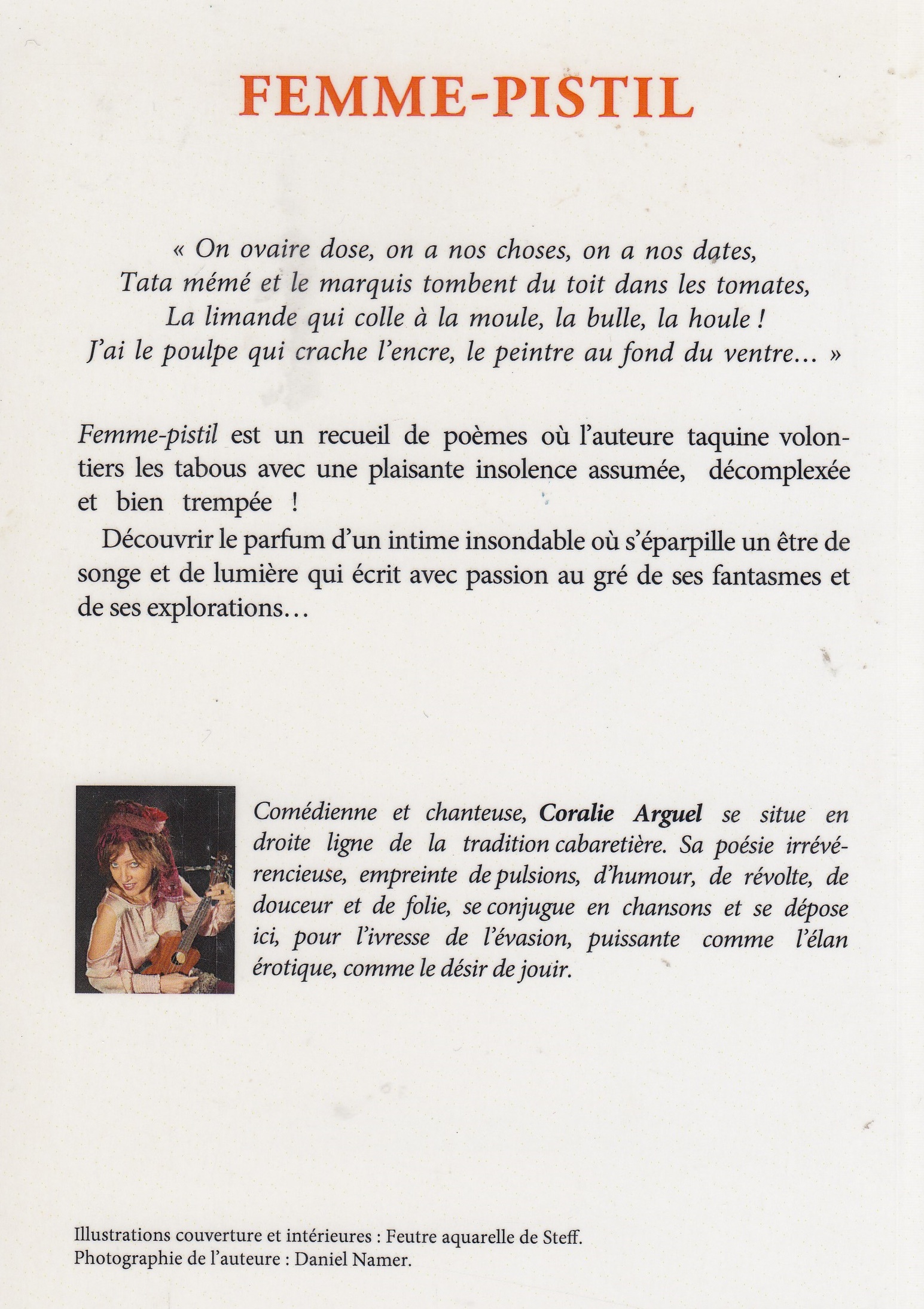 Femme Pistil By Arguel Coralie Excellent Etat Broche Illustre 18 Dedicace Par L Auteur Le Petit Livraire