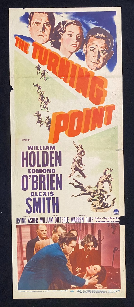 The Turning Point Insert Movie Poster 1952 William Holden Alexis Smith 1952 Photograph Dta Collectibles The Turning Point Insert Movie Poster 1952 William Holden Alexis Smith 1952 Photograph Dta Collectibles