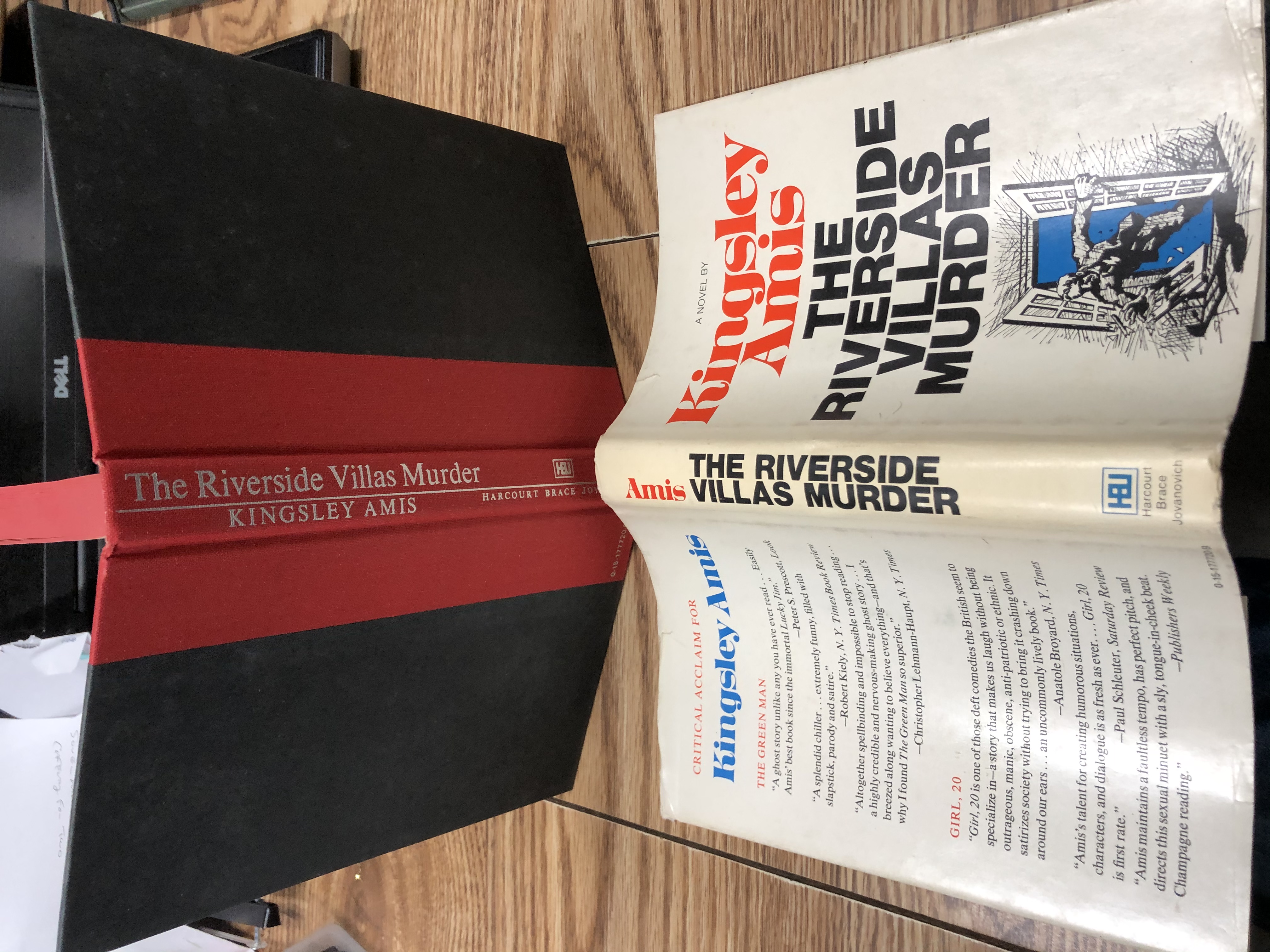 Bight Riverside Book THE RIVERSIDE VILLAS MURDER by Kingsley Amis: Very Good Hardcover (1973 ...