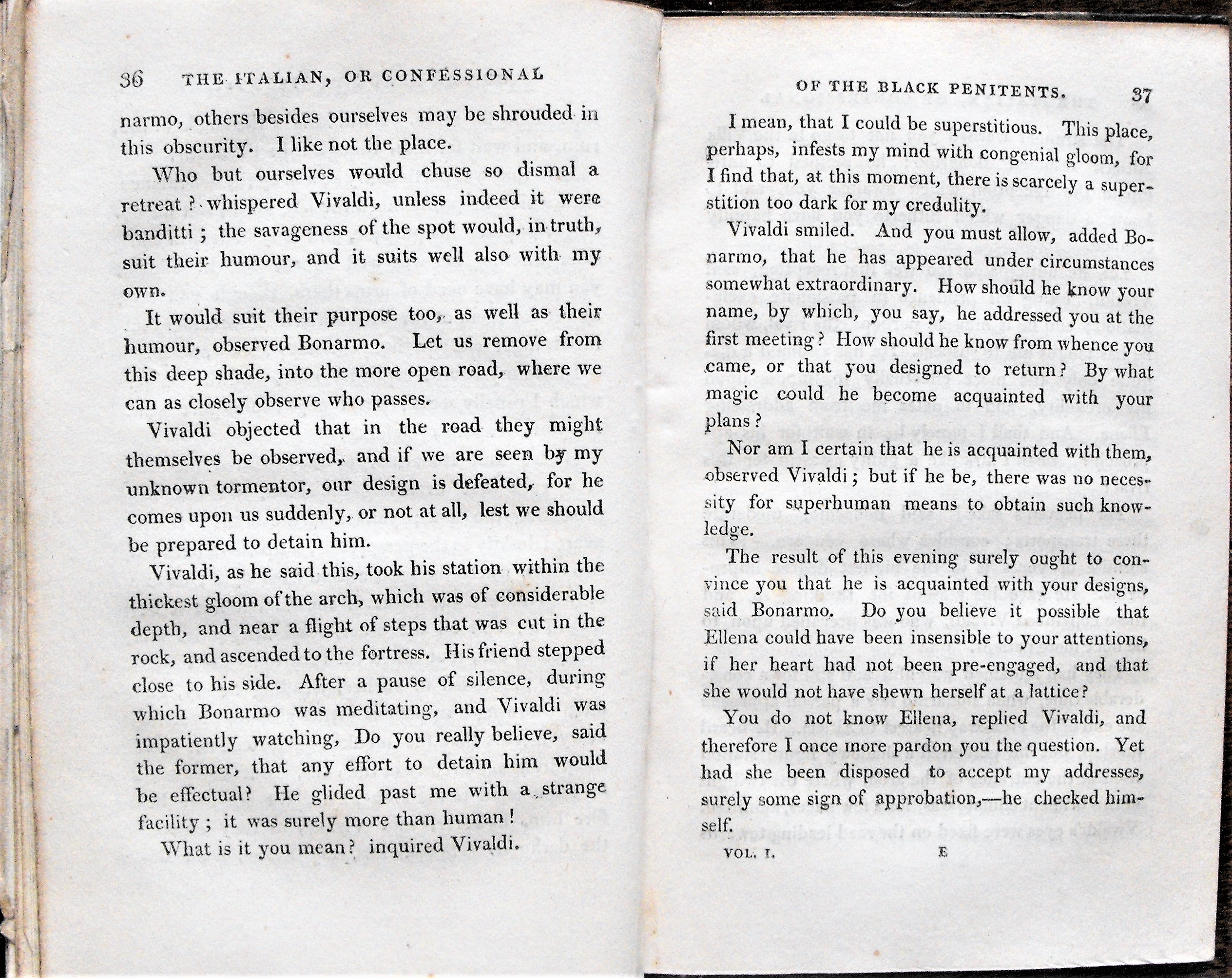 The Italian: Or, the Confessional of the Black Penitents. A Romance ...