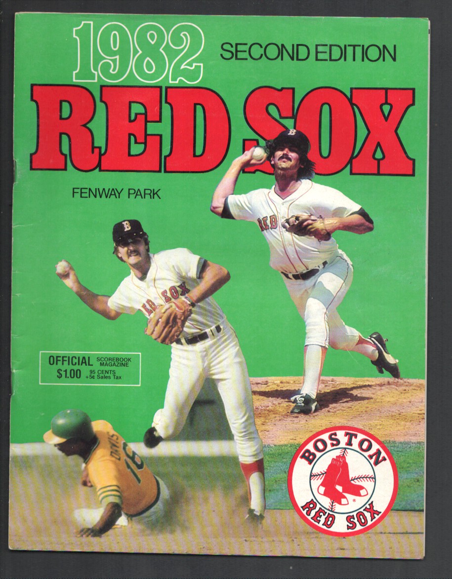 Boston Red Sox Baseball Team YearbookMLB 1982statspixinfoFenway