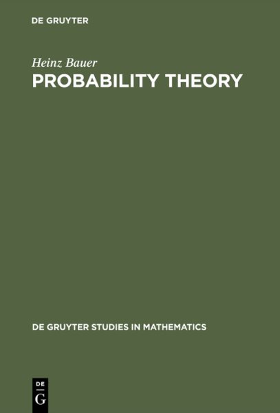 Probability Theory - Bauer, Heinz; Burckel, Robert B. (TRN)