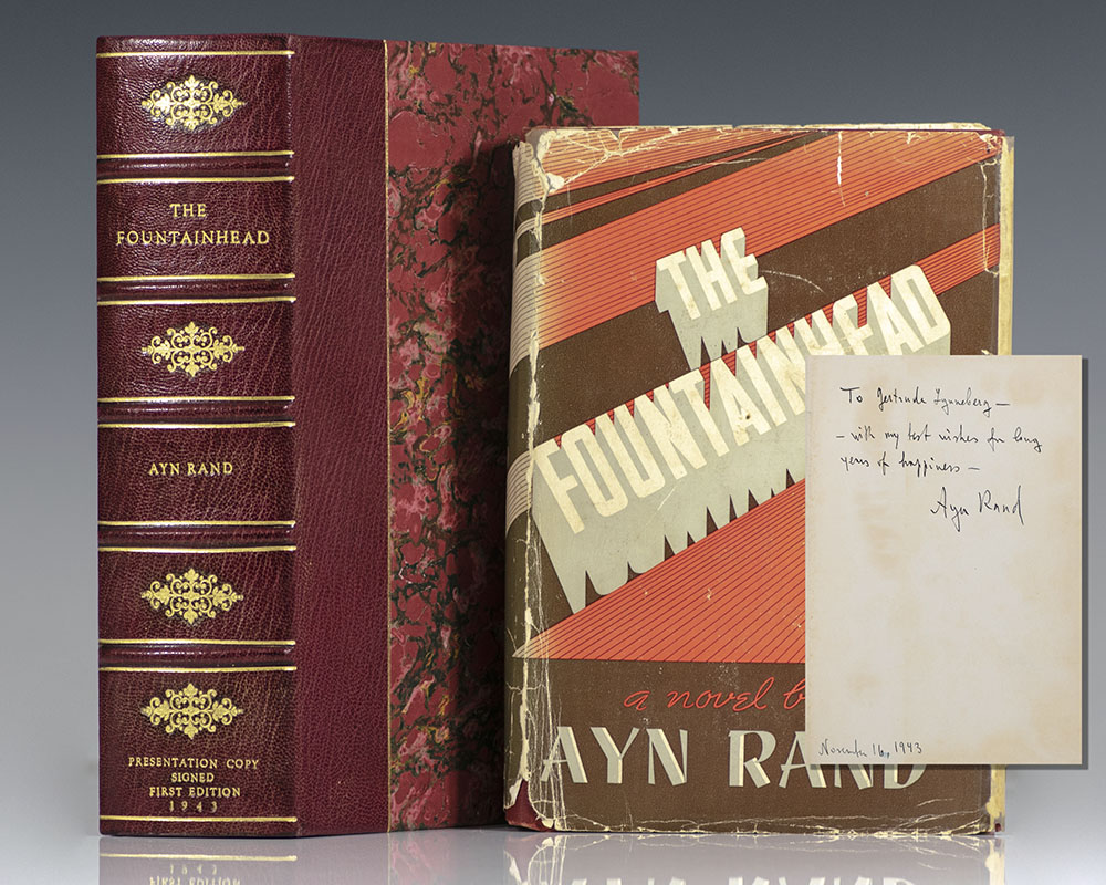 当社の The Fountainhead. by Rand, Ayn: (1943) Signed by Author(s 国文学研究