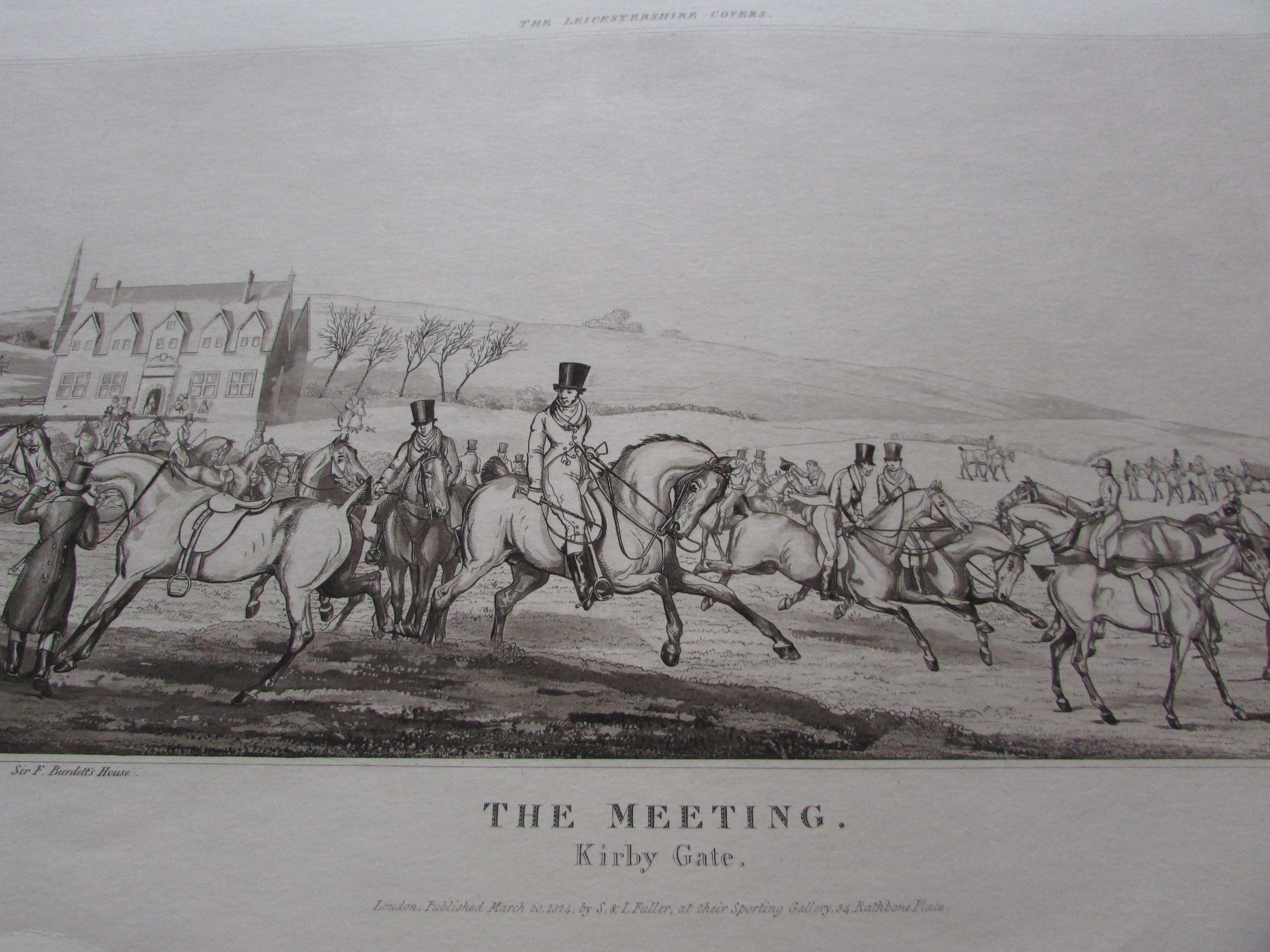 The Meeting. Kirby Gate by ALKEN, Henry Thomas. & SUTHERLAND, T. Art