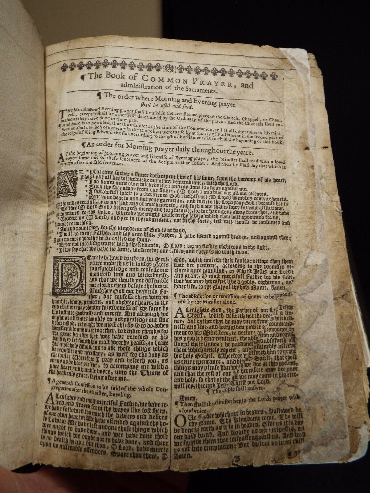 1636 KJV Bible, Quarto, Printed by John Barker, London