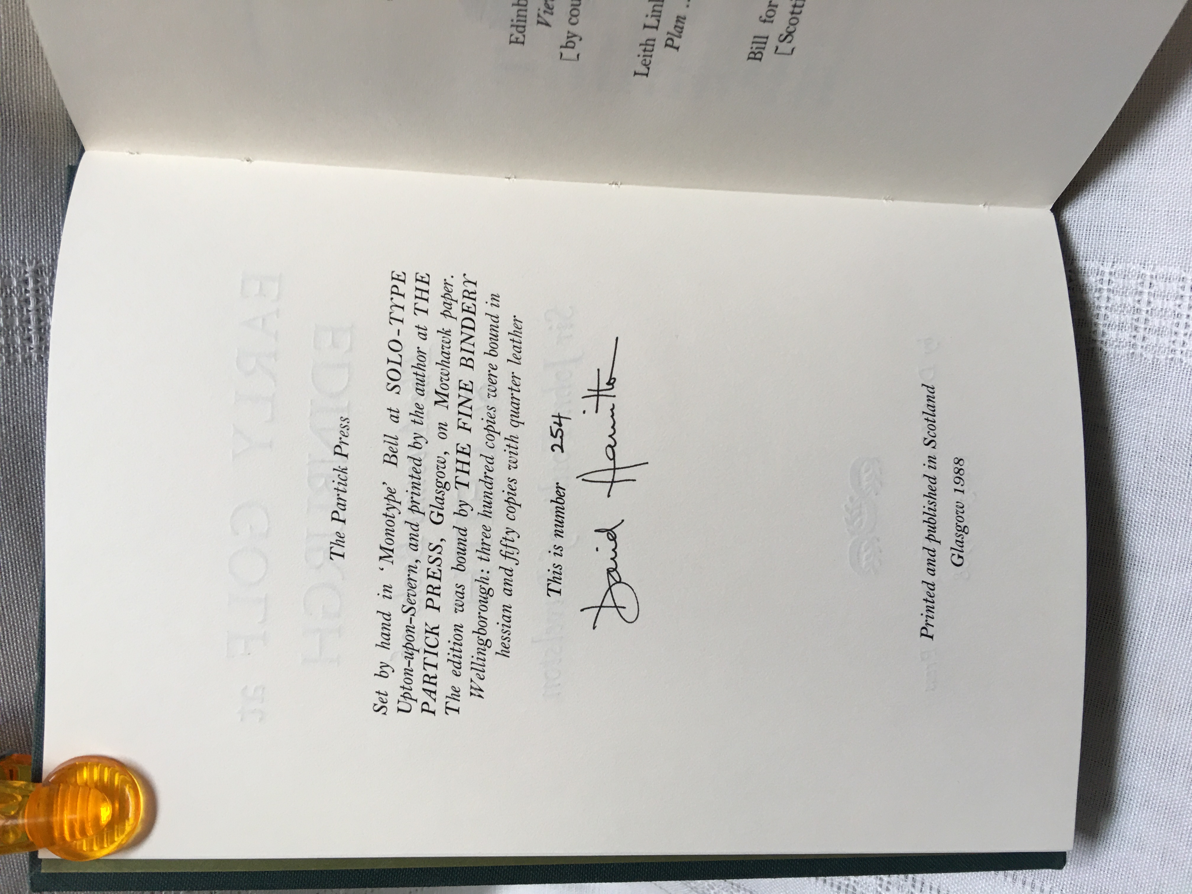 [Signed] Early Early Golf at Edinburgh and Leith: The Account Books of Sir John Foulis of Ravelston Hamilton, David [Near Fine] [Hardcover]