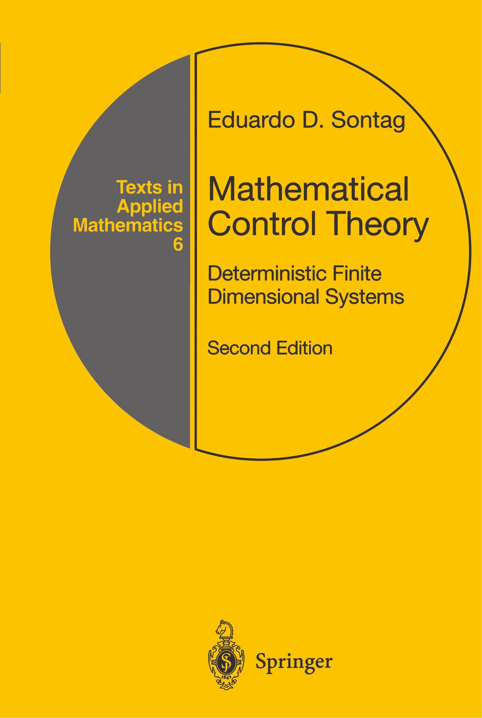 Mathematical Control Theory - Eduardo D. Sontag