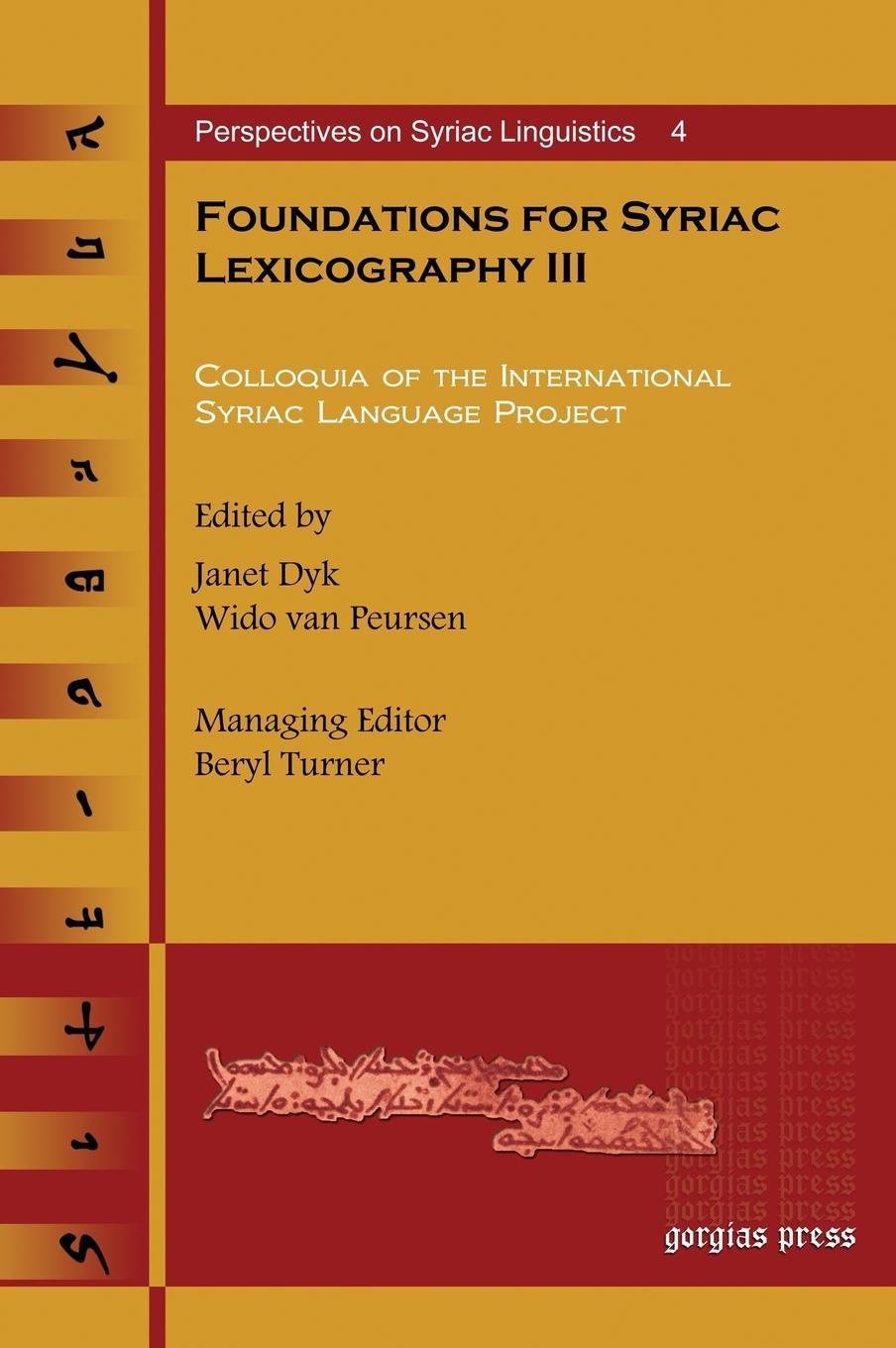 Foundations for Syriac Lexicography III - Janet Dyk