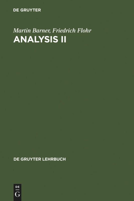 Analysis II - Barner, Martin|Flohr, Friedrich