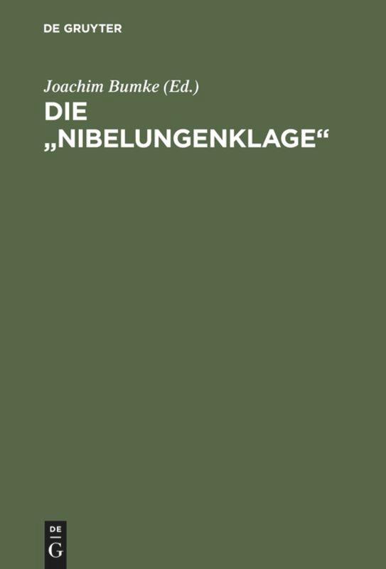 Die Nibelungenklage - Bumke, Joachim