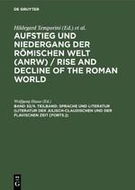Sprache und Literatur (Literatur der julisch-claudischen und der flavischen Zeit [Forts.]) - Temporini, Hildegard|Haase, Wolfgang