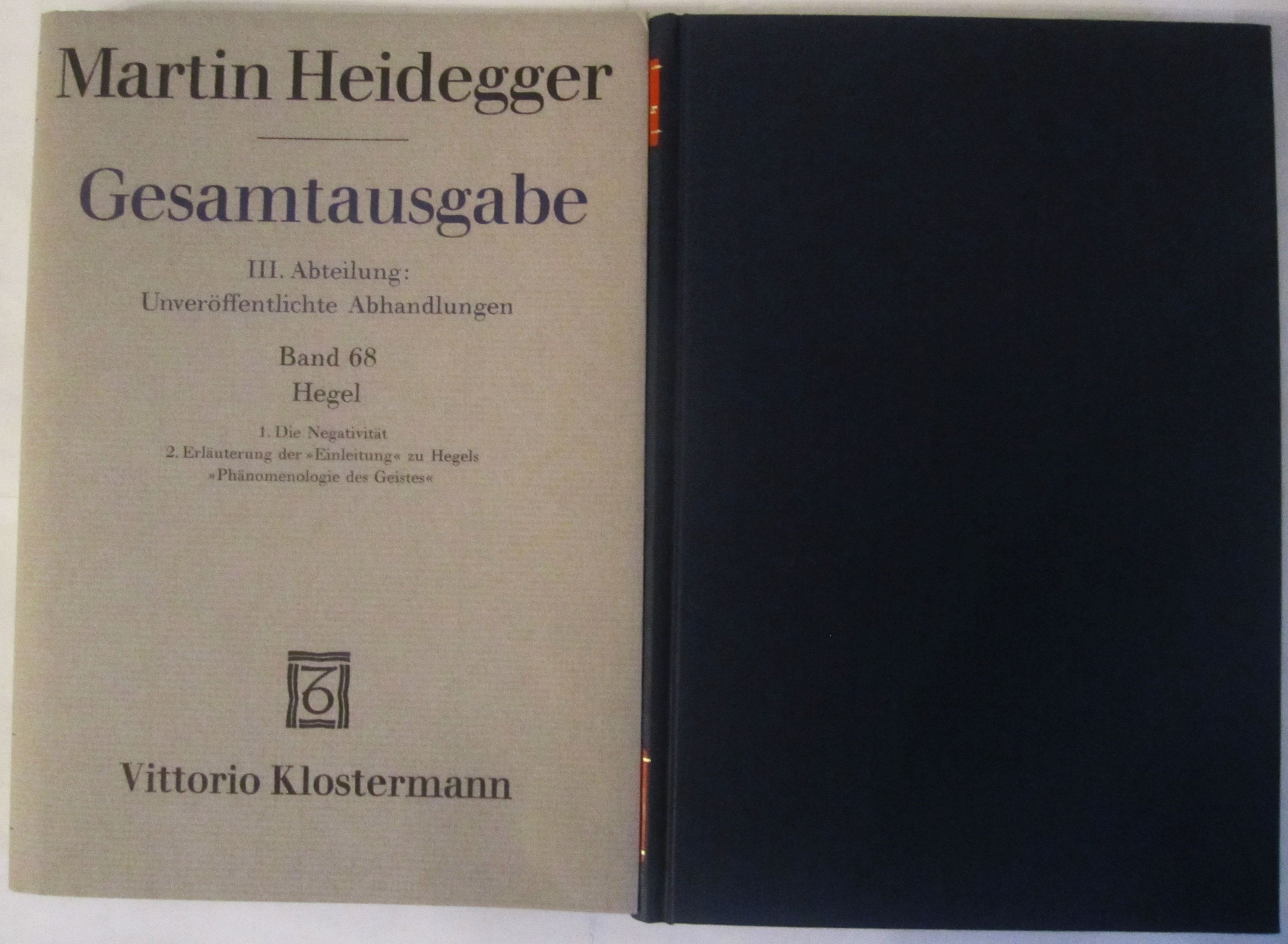 Hegel - Heidegger, Martin