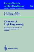 Extensions of Logic Programming - Eriksson, Lars-Henrik|Hallnäs, Lars|Schroeder-Heister, Peter