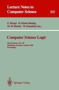 Computer Science Logic - Börger, Egon|Kleine-Büning, Hans|Richter, Michael M.