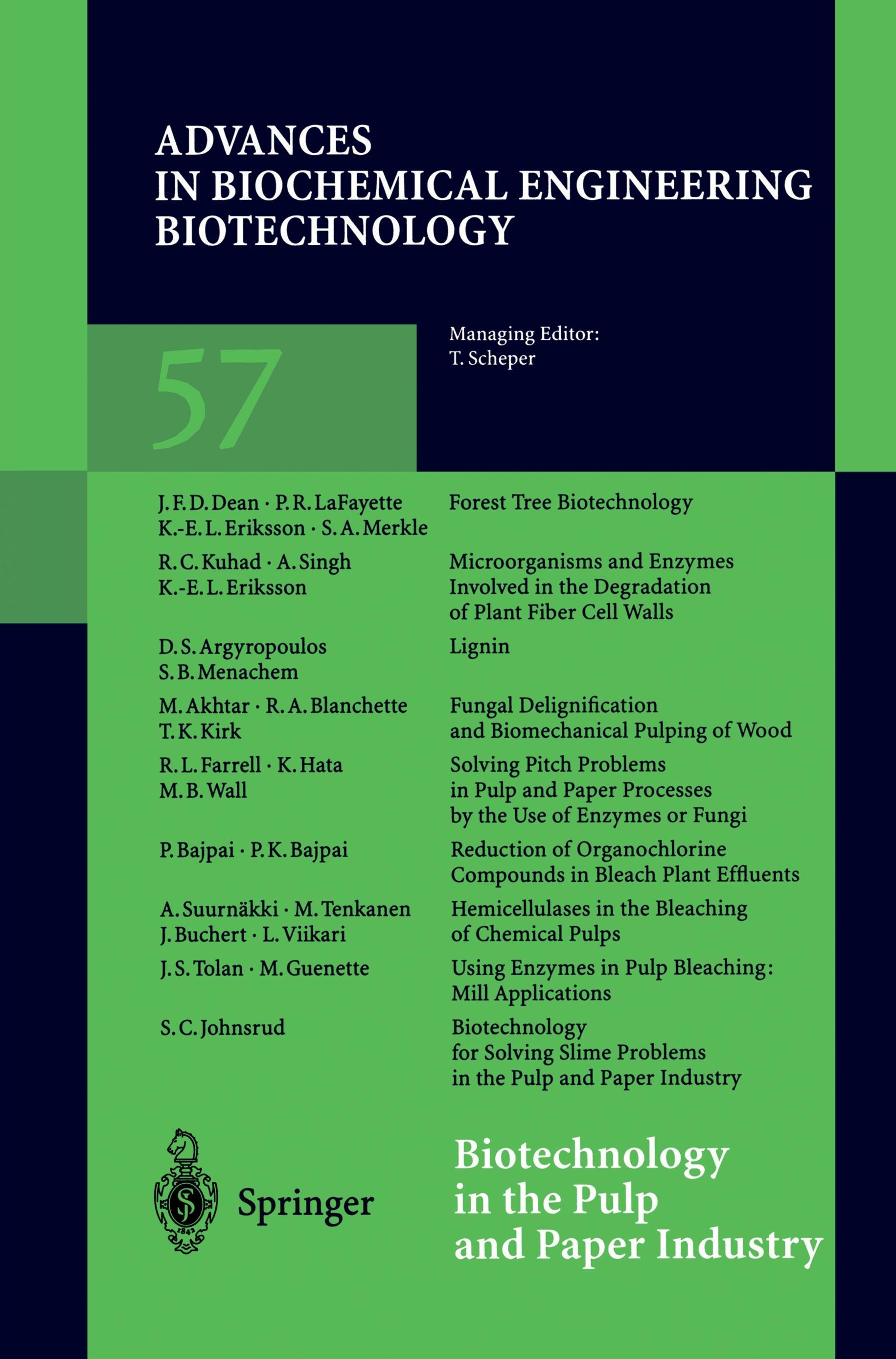 Biotechnology in the Pulp and Paper Industry - Eriksson, Karl-Erik L.|Akhtar, M.|Argyropoulos, D. S.|Bajpai, P. K.|Bajpai, P.|Blanchette, R. A.|Buchert, J.|Dean, J. F. D.|Eriksson, K. E. L.|Farrell, R. L.|Guenette, M.|Hata, K.|Johnsrud, S. C.|Kirk, T. K.|Kuhad, R. C.|LaFayette, P. R.|Menachem, S. B.|M