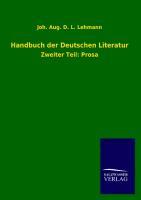 Handbuch der Deutschen Literatur - Lehmann, Johann A.