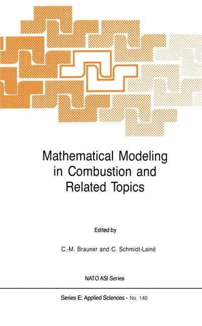 Mathematical Modeling in Combustion and Related Topics - Brauner, Claude-Michel|Schmidt-LainÃ©, Claudine