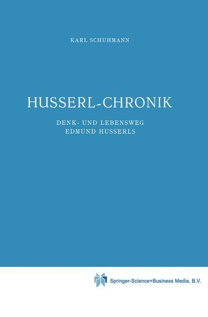 Husserl-Chronik - Karl Schuhmann