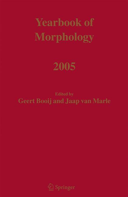 Yearbook of Morphology 2005 - Booij, Geert|Marle, Jaap van