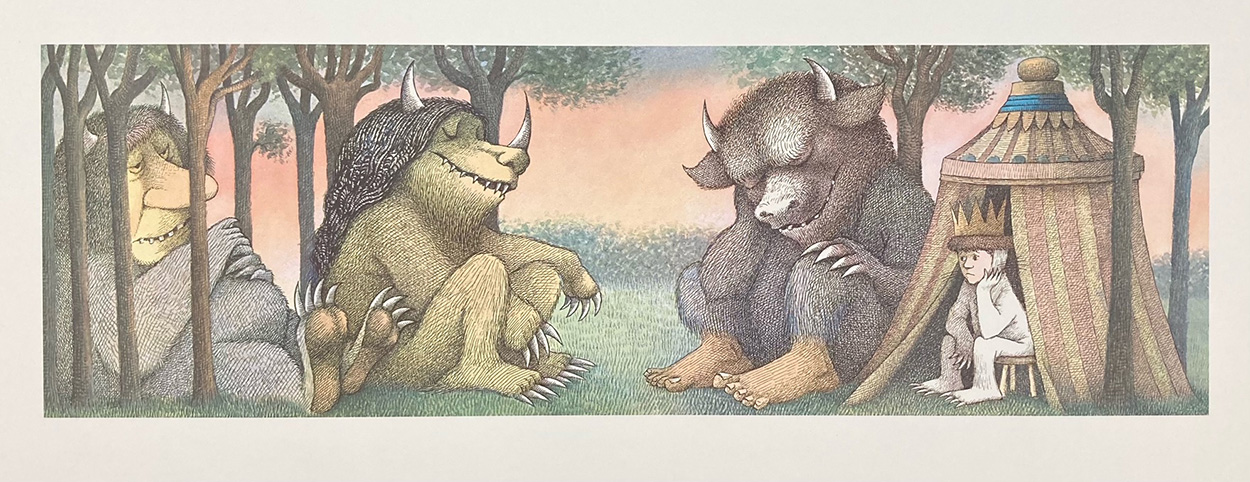 Where The Wild Things Are: King Max - Print Maurice Sendak [New]
