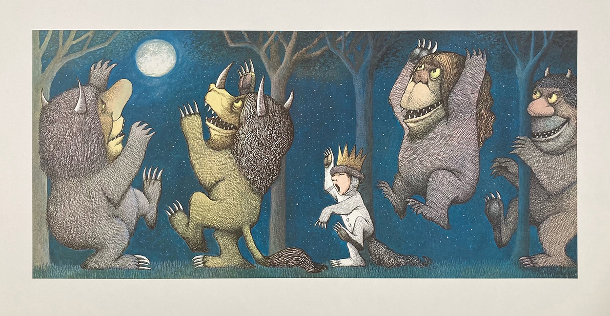 Where The Wild Things Are: Howling at the Moon - Print by Maurice ...