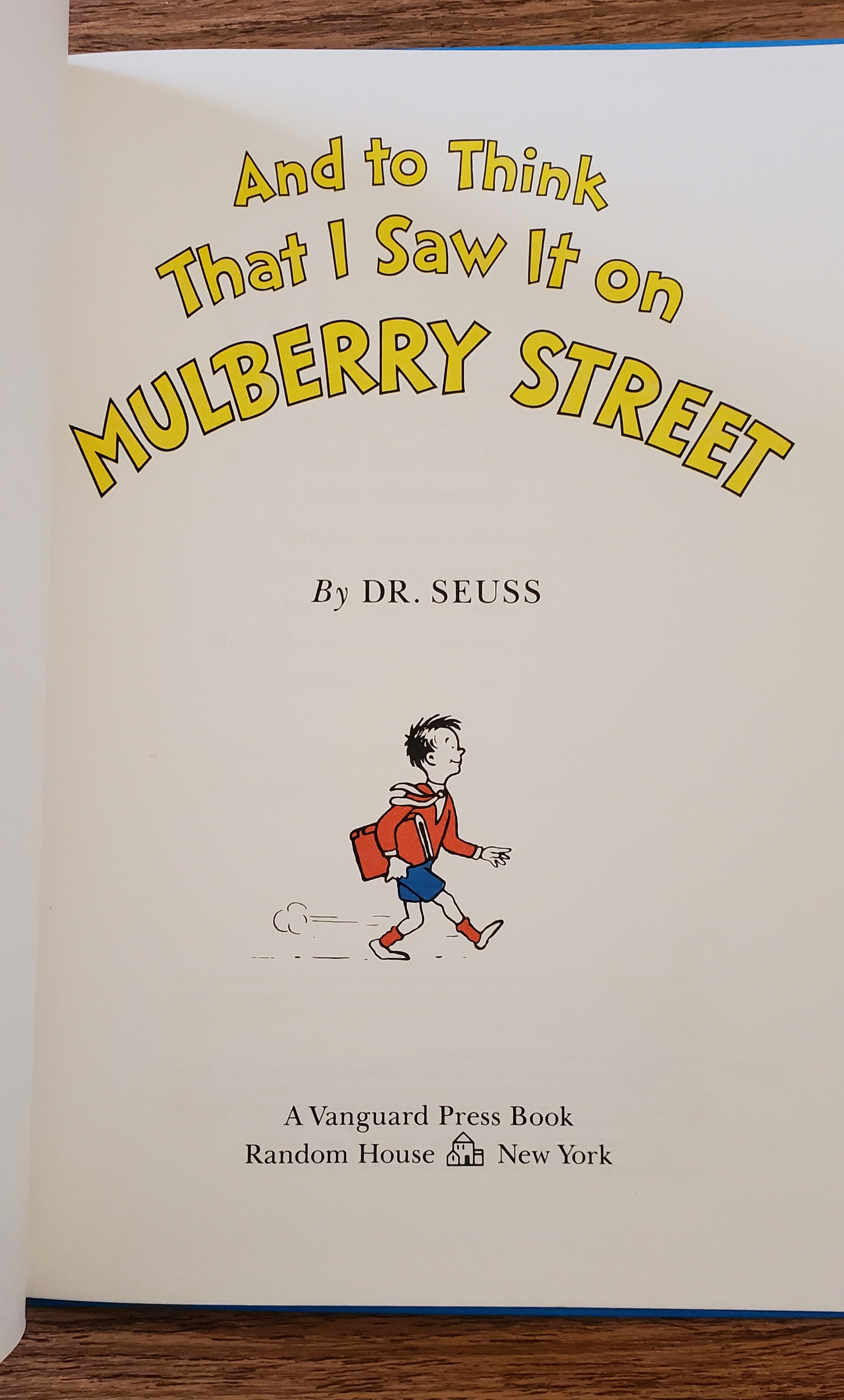 and you think that i saw it on mulberry street and you think that i saw it on mulberry street