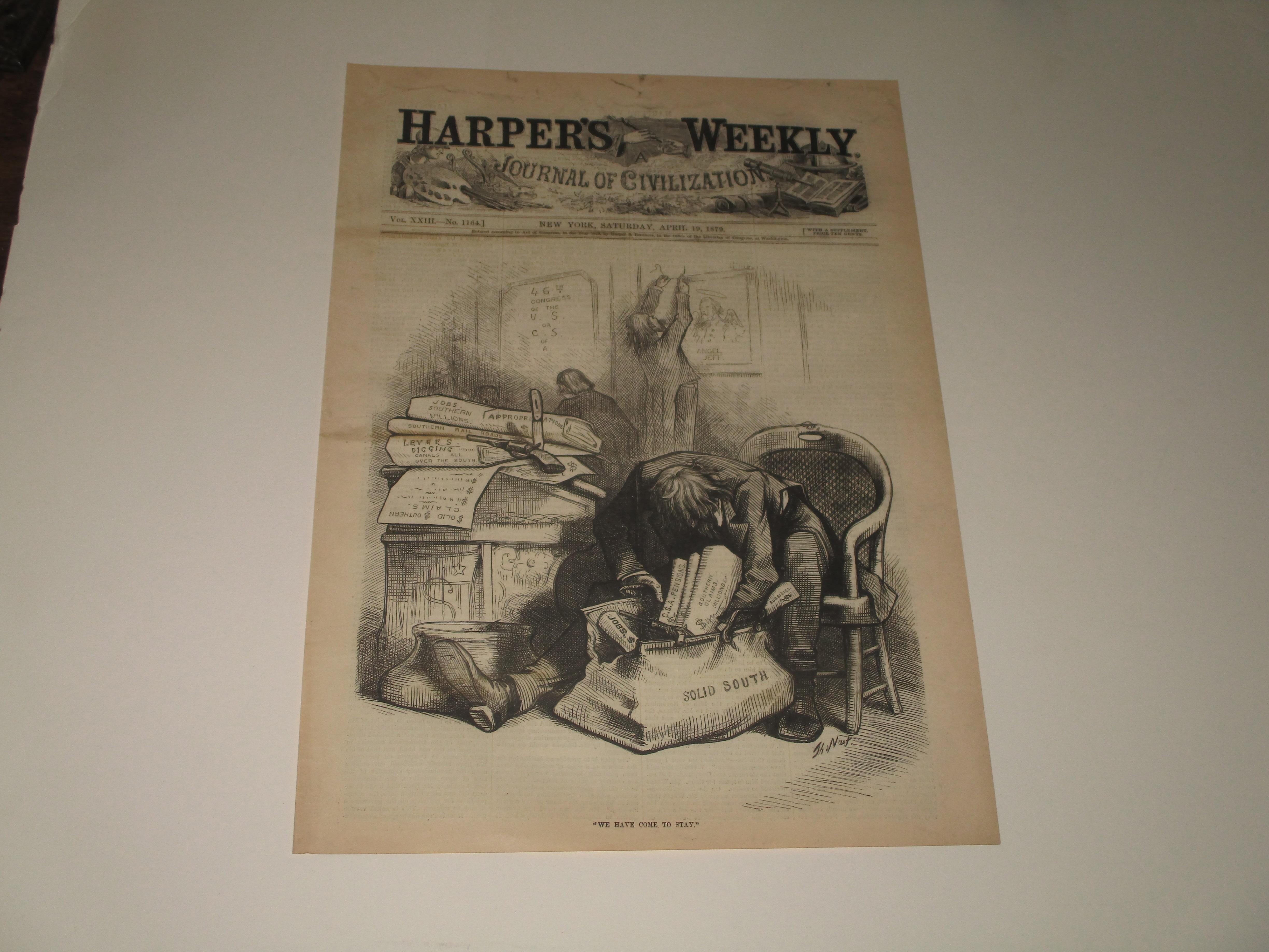 1879 Harper S Weekly Engraving Of We Have Come To Stay The Solid South Members In The 46th Congress Of The U S Or C S Of America By Thomas Nast 1879 Art Nbsp Nbsp Print Nbsp Nbsp Poster