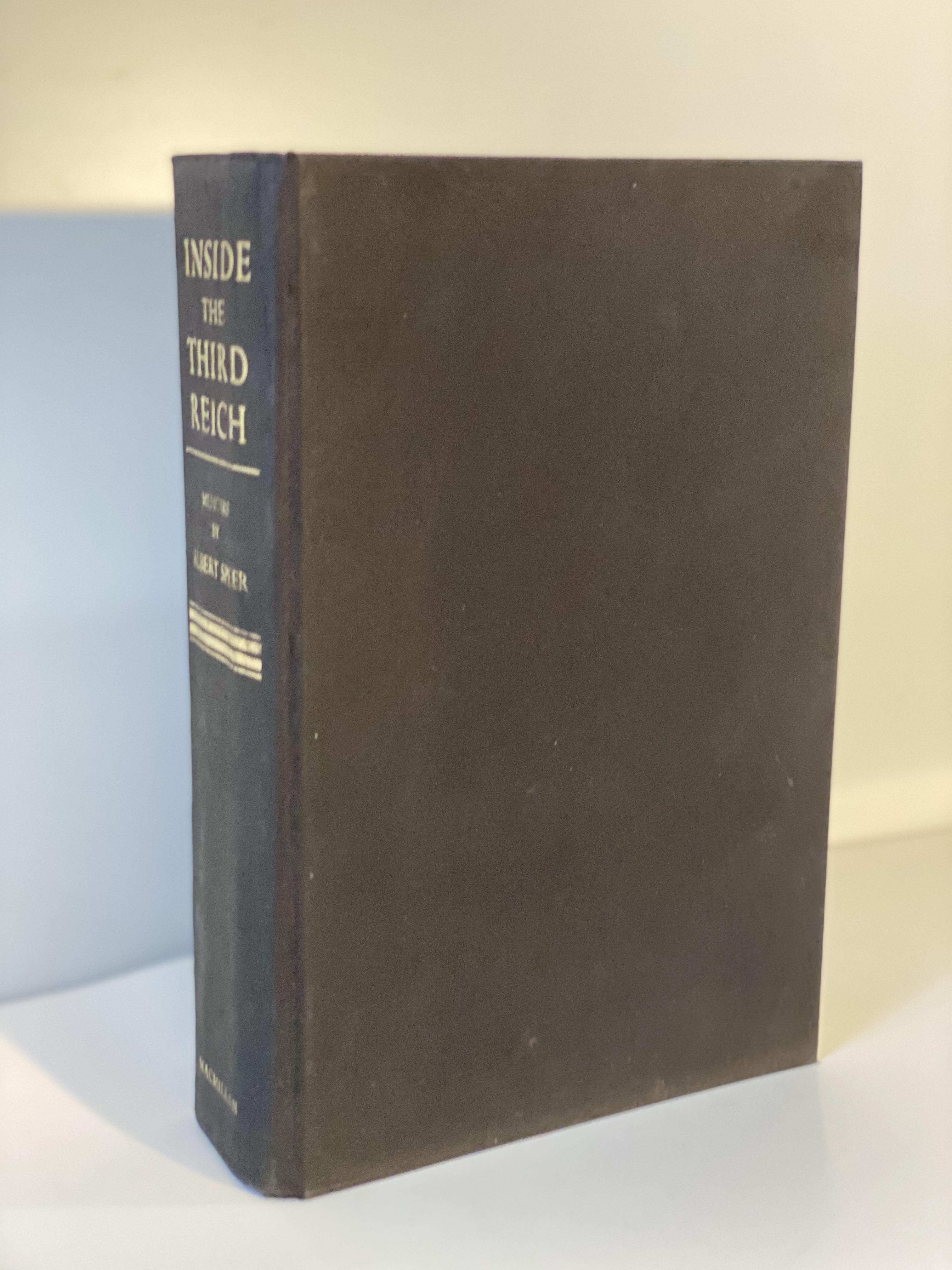 INSIDE THE THIRD REICH by MEMOIRS BY ALBERT SPEER Très bon Couverture rigide (1970) Edition