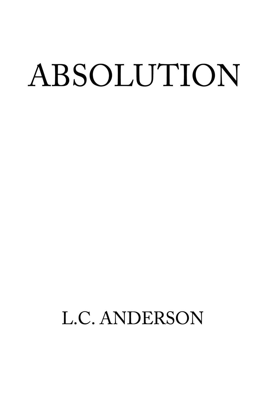 Absolution - Anderson, L C