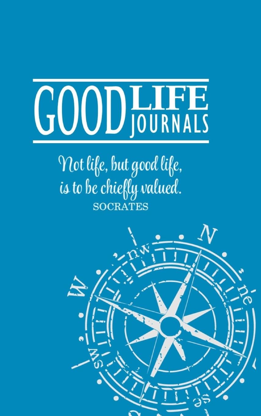 Good Life Journal Hardcover Blue w/ Compass Design - Good, Charlie & Megan