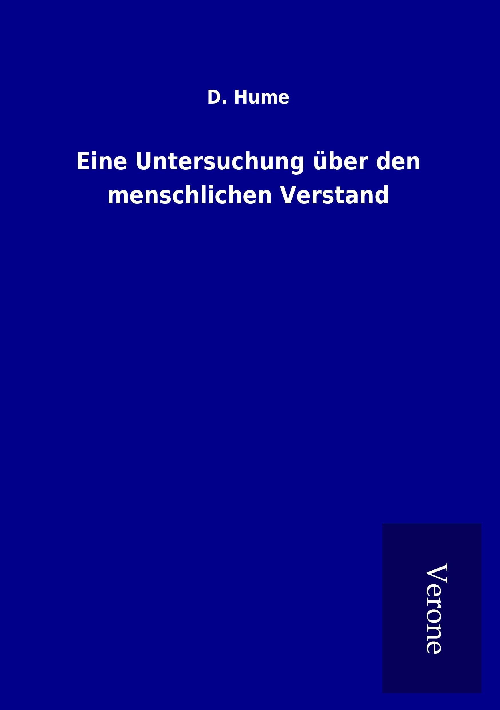 Eine Untersuchung über den menschlichen Verstand - Hume, D.