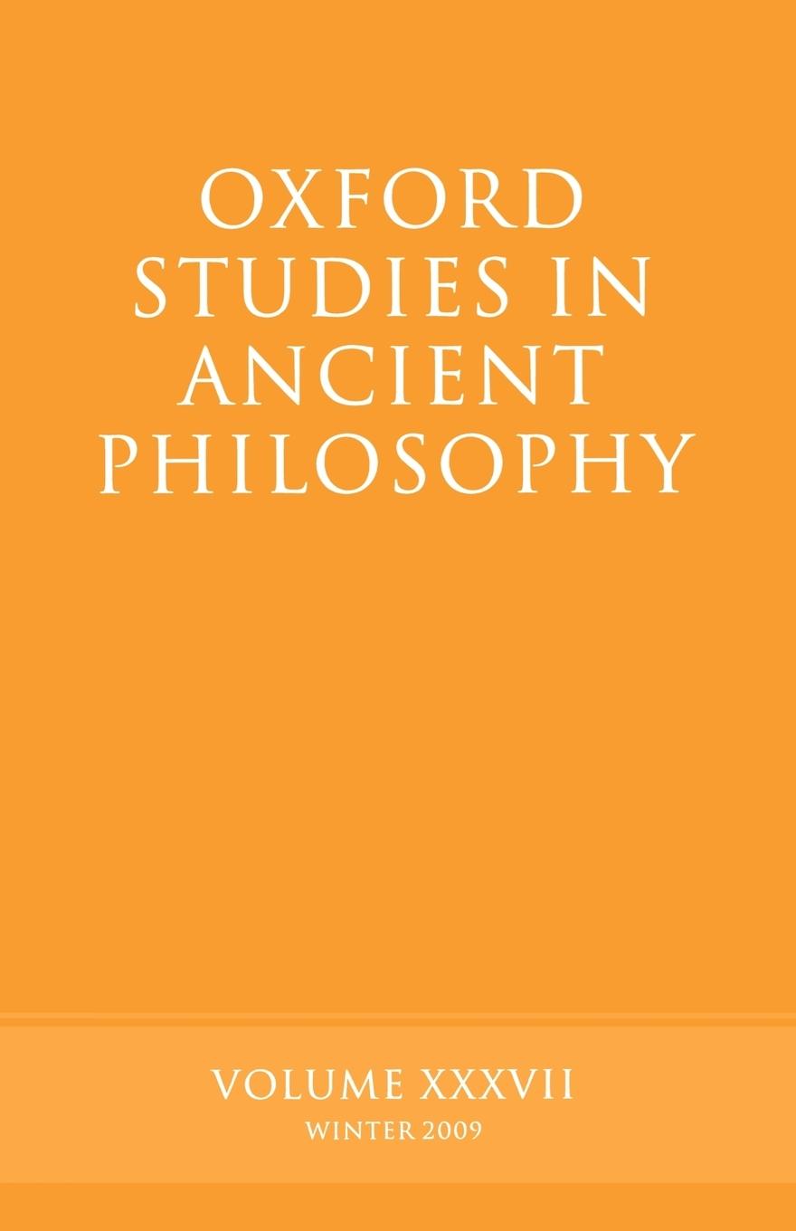 Oxford Studies in Ancient Philosophy - Inwood, Brad