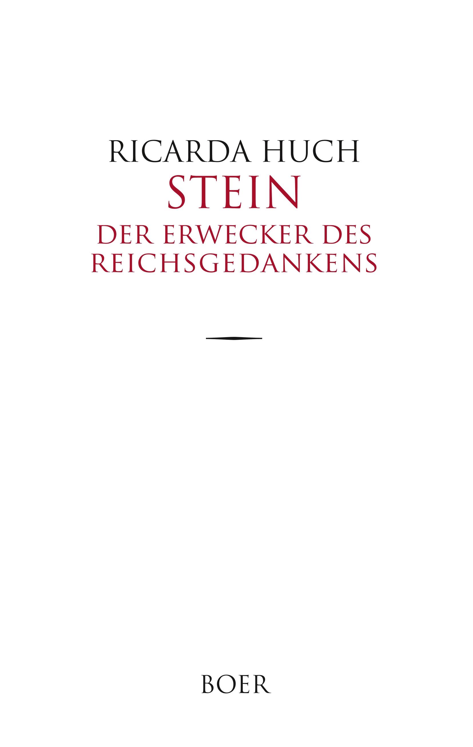 Stein - Huch, Ricarda