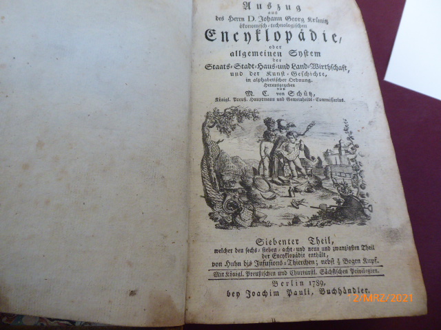 Auszug aus des Herrn D. Johann Krünitz ökonomischtechnologischen