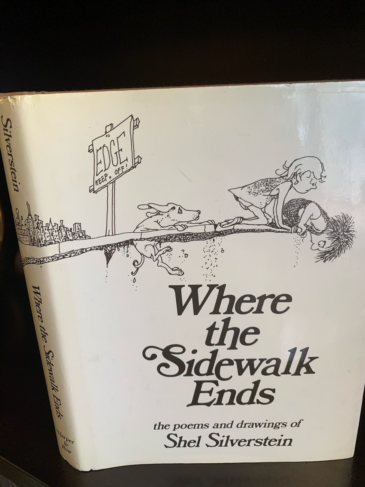 WHERE THE SIDEWALK ENDS by Shel Silverstein Hardcover (1974) Later