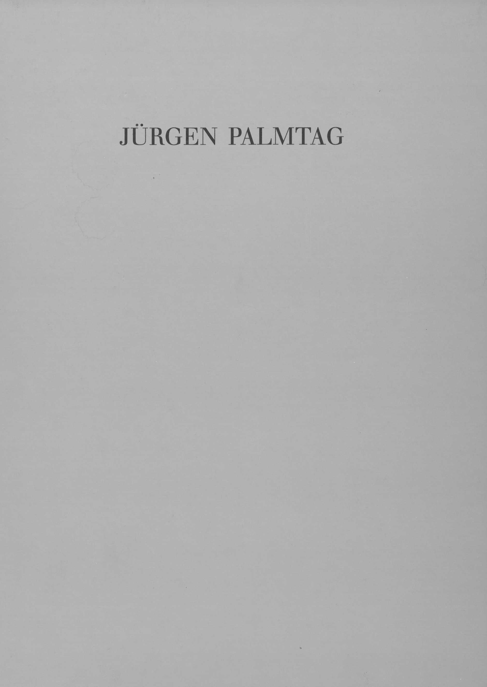 Jürgen Palmtag. Radierungen. Felix-Hollenberg-Preis 1992 - Jörg Becker