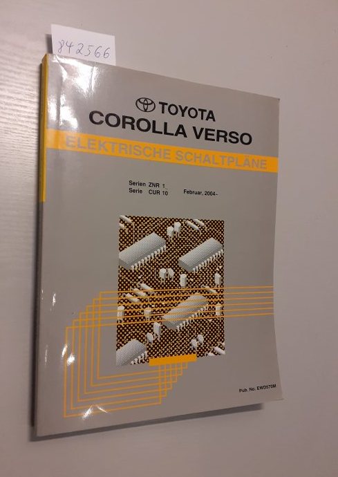 Toyota Corolla Verso ZNR10 CUR10 Elektrische Schaltpläne 2004 Werkstatthandbuch