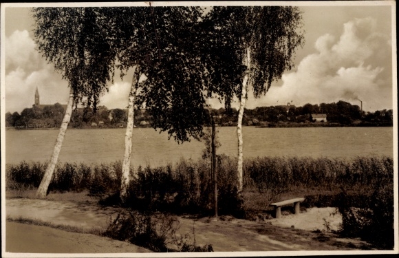 Foto Lippehne Lipiany Ostbrandenburg, Seepromenade Manuskript