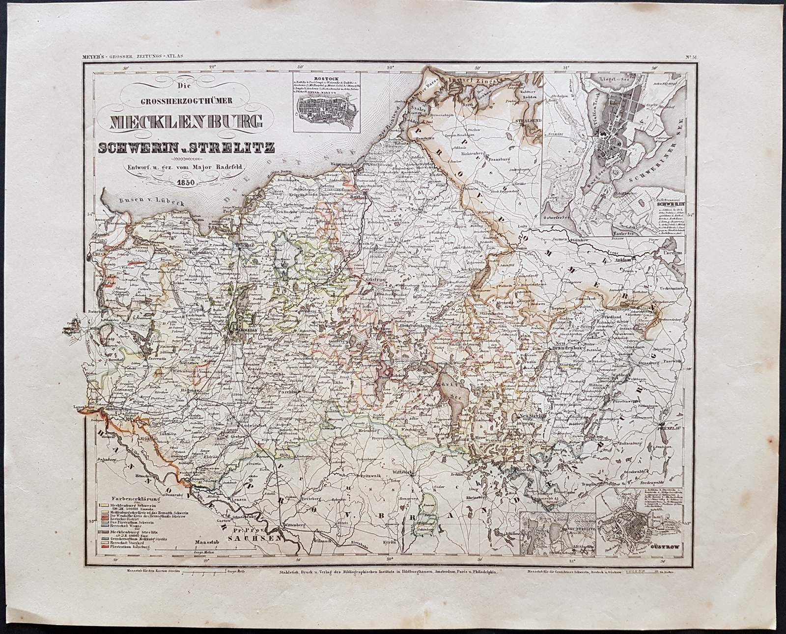 Die Grossherzogthümer Mecklenburg, Schwerin u. Strelitz