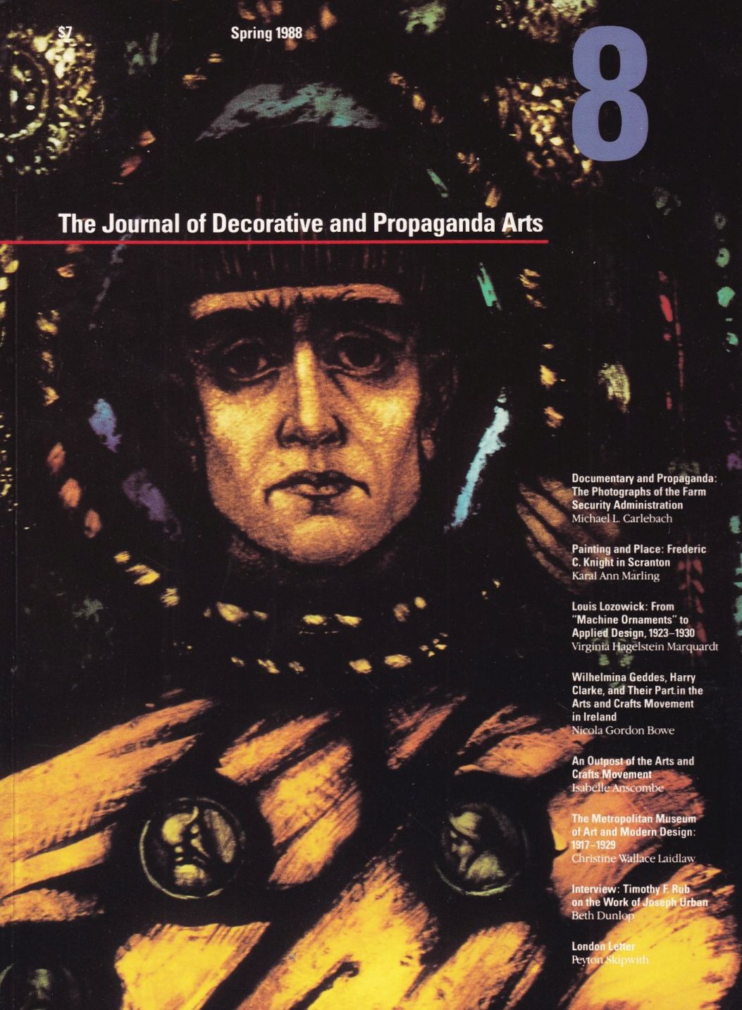 The Journal of Decorative Propaganda Arts, Volume 8 (The Journal of Decorative Propaganda Arts) - Carleback, Michael L. (Author)