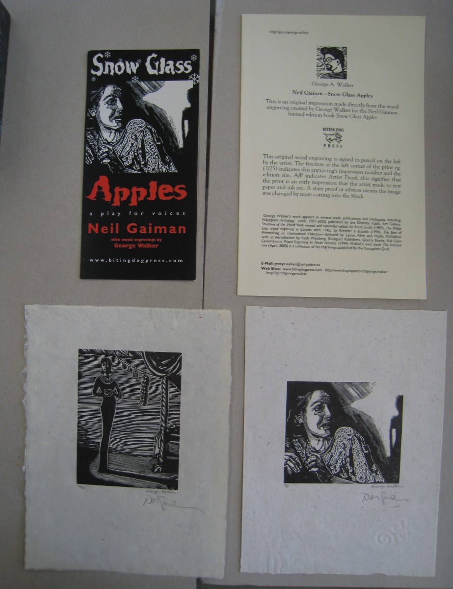 Snow Glass Apples; A Play for Voices by WALKER]. Neil Gaiman with an introduction by