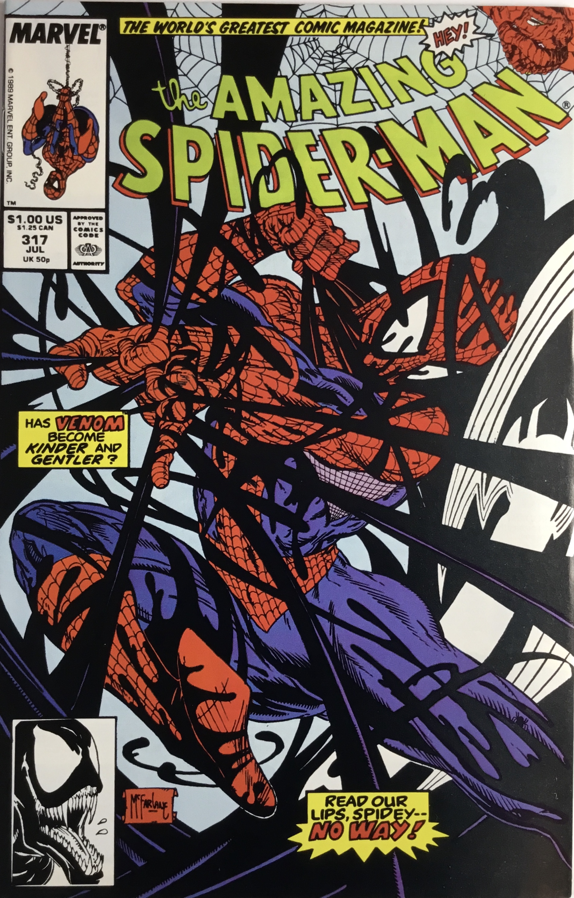 [First Edition] The AMAZING SPIDER-MAN No. 317 (July 1989) (NM+) MICHELINIE, DAVID [New] [Softcover]