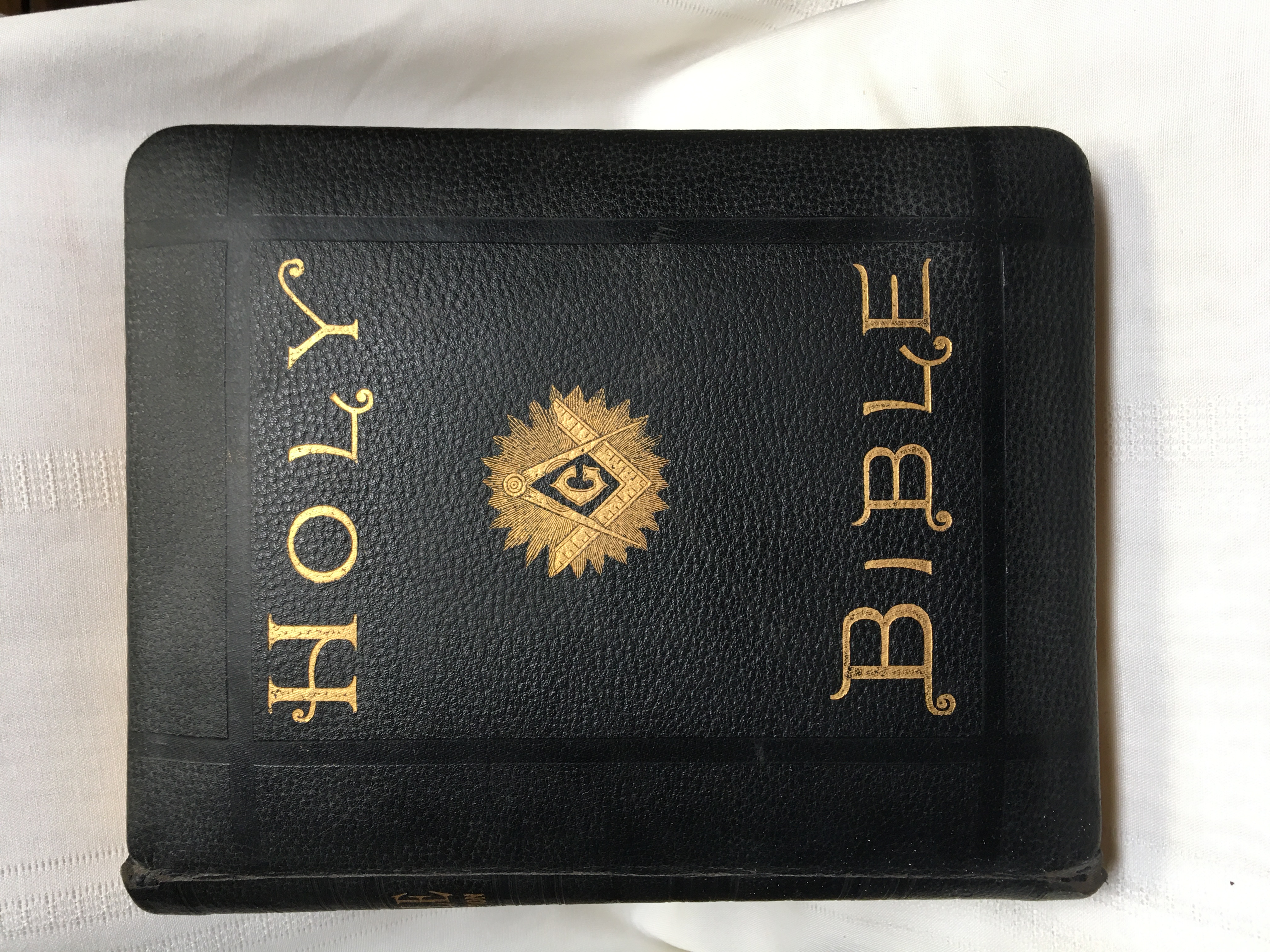 Combination Holy Bible by God: Very Good Hardcover (1895) 1st