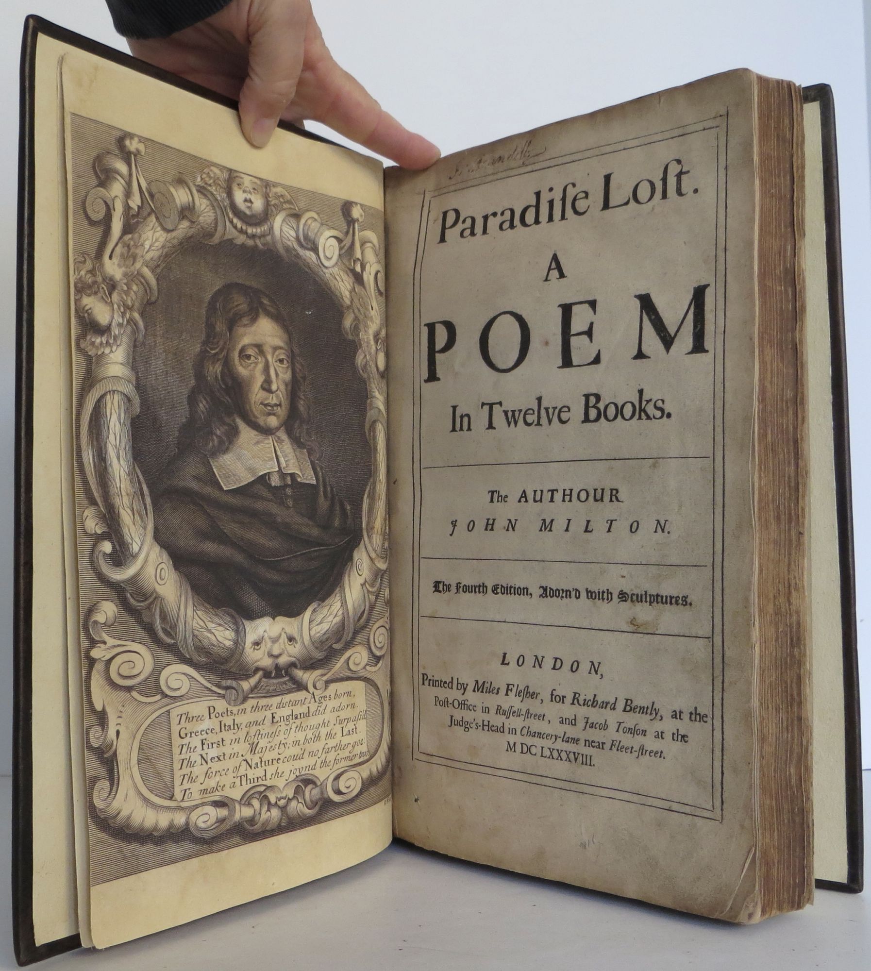 1688 Edition, John Milton's Paradise Lost