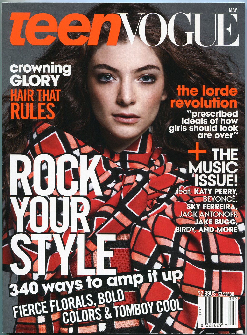 Teen Vogue Magazine May 2014- Elle Yelich O'Connor- Lorde- Fashion- Music [Fine] [Softcover]
